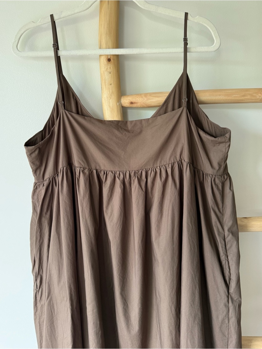 Jenni Kayne Designer Cove Strappy Cool Cotton Olive (Brown) Sundress Dress XL - Picture 8 of 16